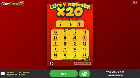 Lucky Number X20 PokerStars
